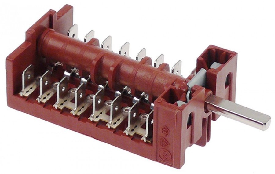 Comutator rotativ - selector cu 4 pozitii, ax ø 6x4,6 mm - 345409