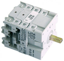 Intrerupator rotativ - deviator, cu 2 pozitii 0-1, 4 contacte 16A, 690V, ax 5x5mm - 345453