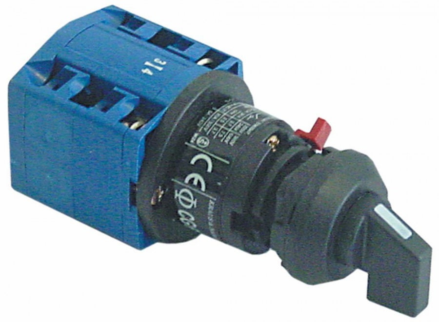 rotary switch 3 0-1-2 sets of contacts 3 type  400V 20A shaft ø 6x4,6mm shaft length 21mm