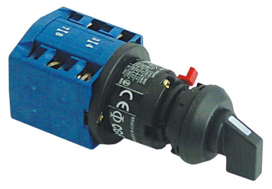 rotary switch 3 0-1-2 4 400V 20A shaft ø 6x4,6mm shaft length 21mm connection screw connection