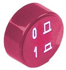 push button ø 23mm red symbol ON/OFF without lens - Code 345524