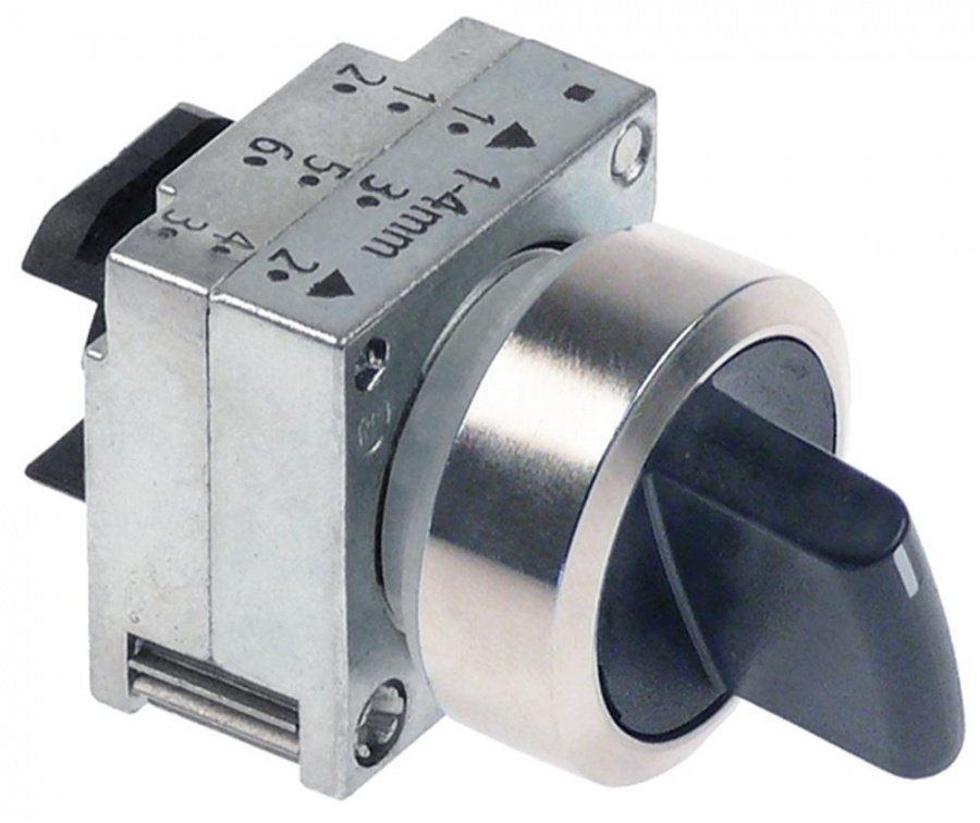 Rotary switch ø 22mm switching sequence 0-1 - code 345526