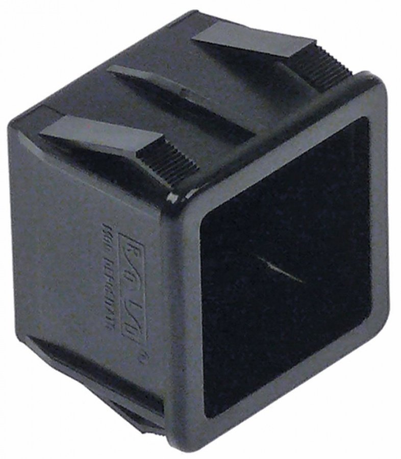 element holder single 28,5x28,5mm black - Code 345604