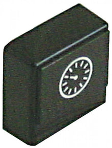 push button 23x23mm black symbol clock - Code 345661