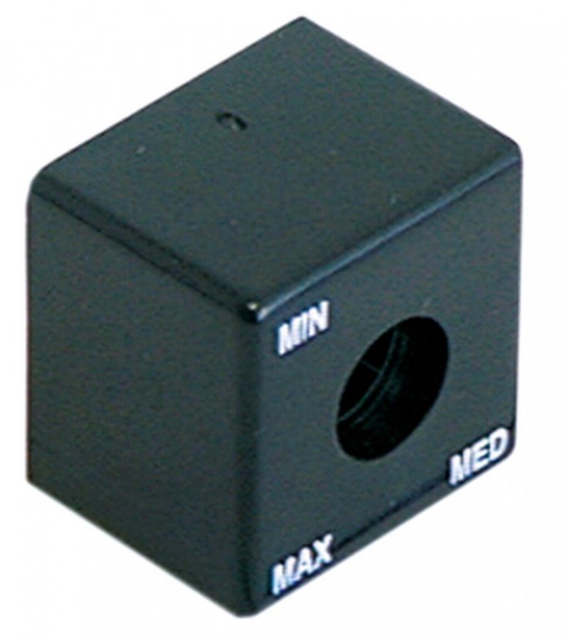 cap size 23x23mm black MIN/MED/MAX