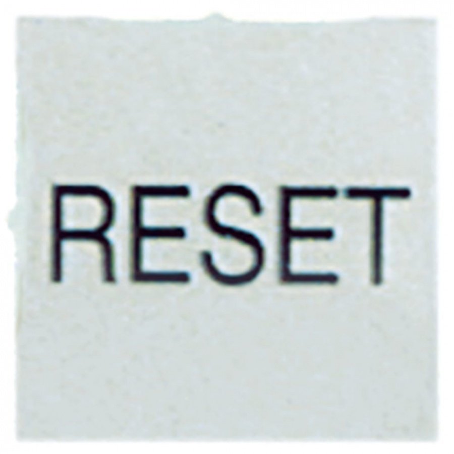 symbol plate white reset