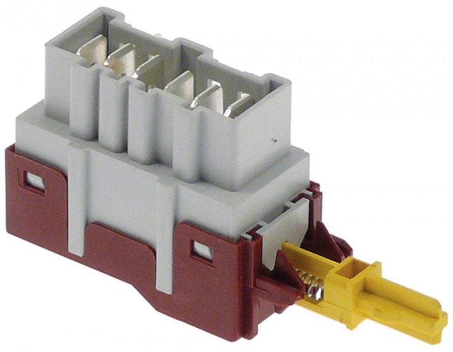 press-button switch 2NO 2-poles at 250V 16A - Code 345824