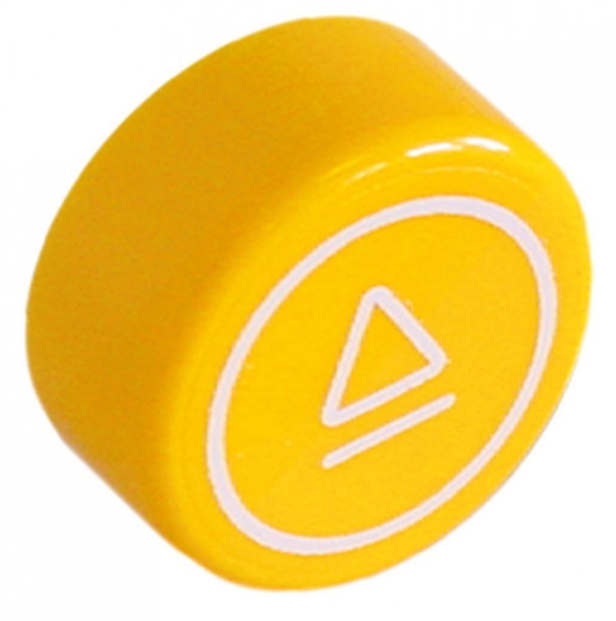 push button ø 23mm yellow symbol start - Code 345828