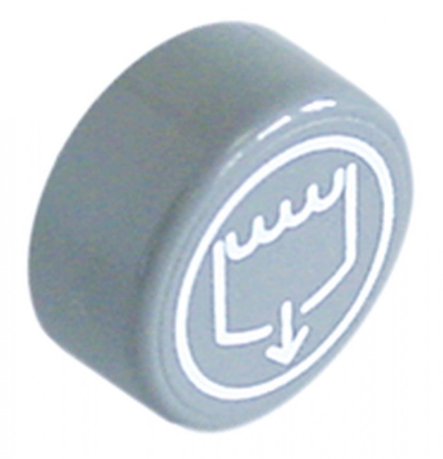push button ø 23mm grey symbol drain pump - Code 345829