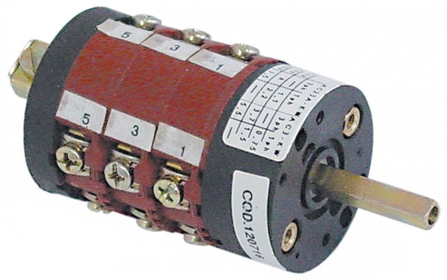 Comutator, 5 pozitii, 0-1-2-3-4, CS0168359, 400V, 16A - 345842