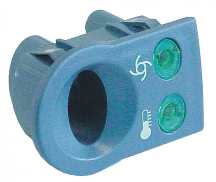 element holder blue-grey mounting pos. left temperature / pump illuminable