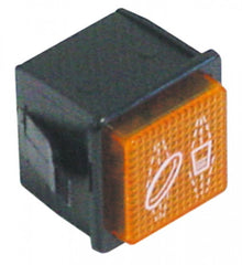 Lampa de semnalizare - martor, culoare portocalie, montare 28,5 x 28,5 mm - 345926