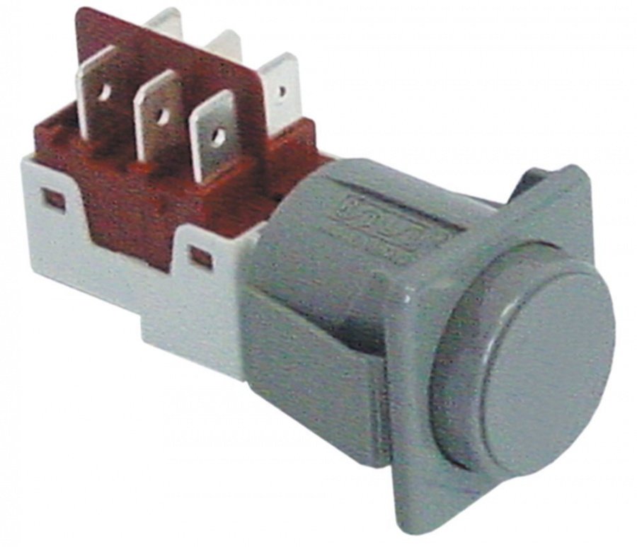 Intrerupator cu buton de start, cu 2 contacte, 6 borne, montare 28,5 x 28,5 mm - 345940