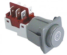 momentary push switch 28,5x28,5mm grey 2 -poles 2CO 250 V 16 A clock - 345943