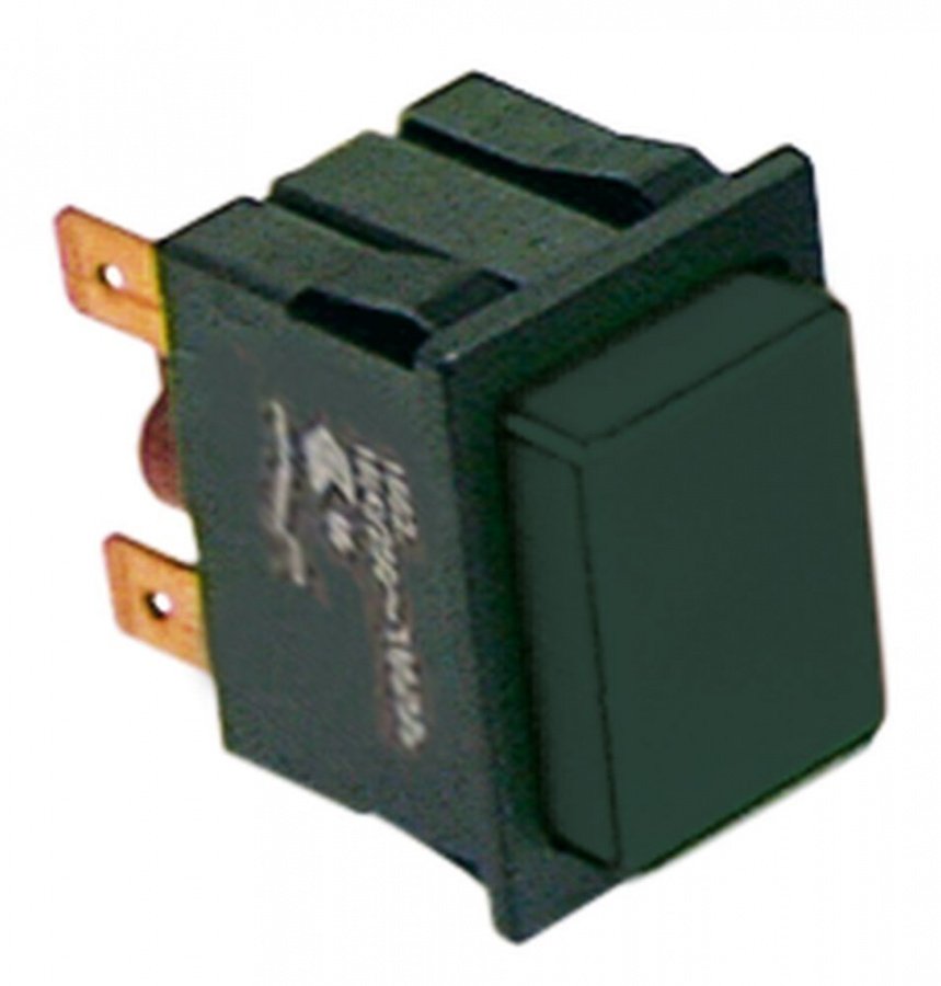 push switch 30x22mm black 1NO 250V 16A