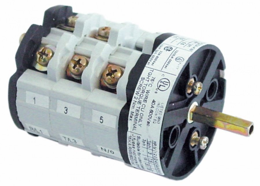 Comutator 40 A, 600 VAC, 3 pozitii - Cod 346023