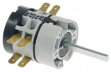 rotary switch 2 operating positions 0-1 4 groups type HD12X275R000 600V 12A shaft ø 6x4,6mm