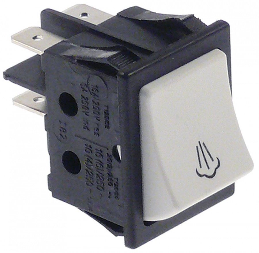 Intrerupator basculant 30x22mm, 2NO, 250V, 16A - 346082