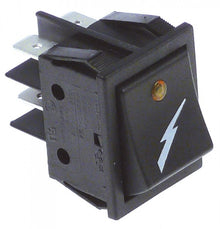 Intrerupator basculant cu 2 contacte 2NO, 16 A, 250 V, montare 30x22 mm - 346108