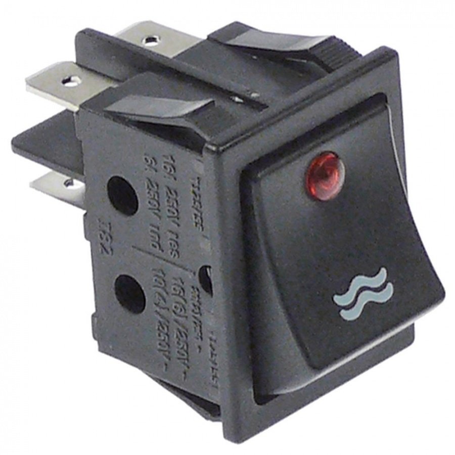 Comutator cu 2 contacte 2NO, 250V, 16A, montare 30x22mm - 346109
