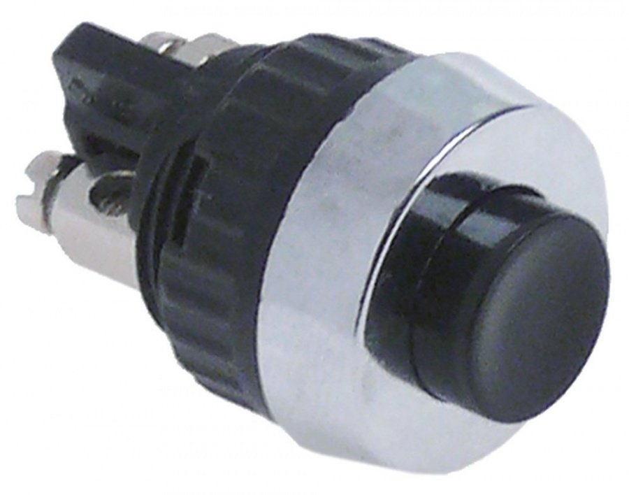 Intrerupator cu buton, fara retinere, contact 1NO, 250 V, 0,7 A, montare ø 15,2 mm - 346154