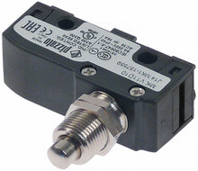 microswitch with plunger mounting distance 25 mm thread M12x0.75 250 V 1CO