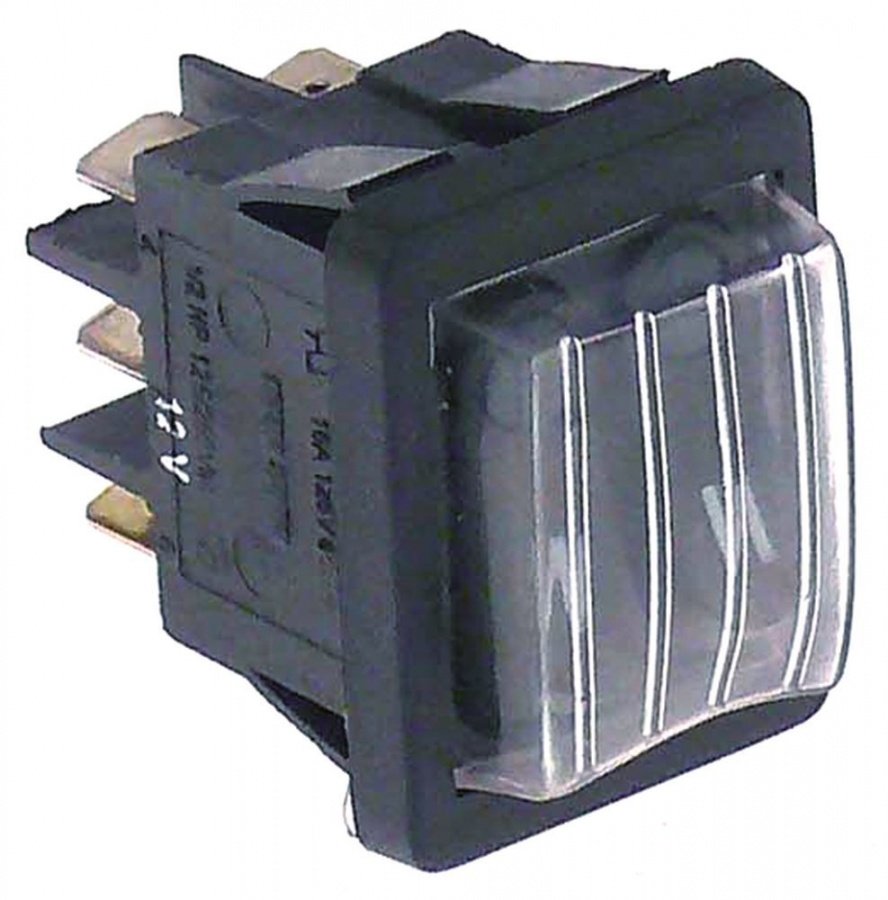 Intrerupator basculant cu 2 contacte 2NO, 250 V, 16 A, montare 30 x 22 mm, verde - 346190