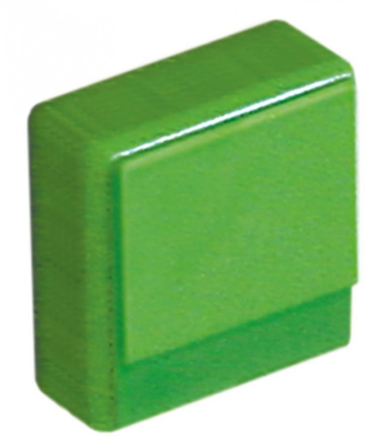 push button 23x23mm green - Code 346213