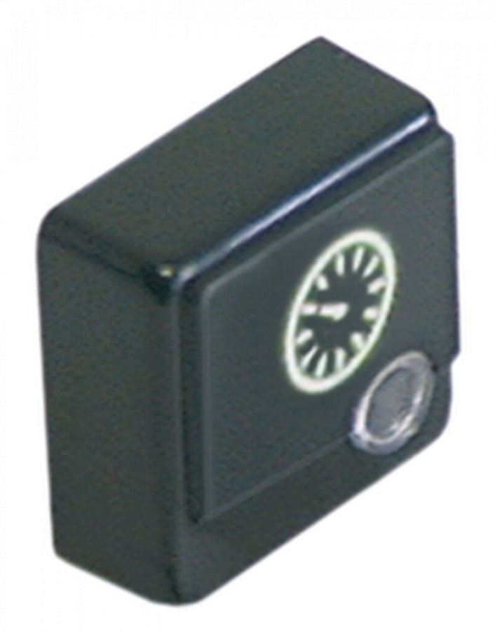 push button 23x23mm black symbol clock - Code 346231