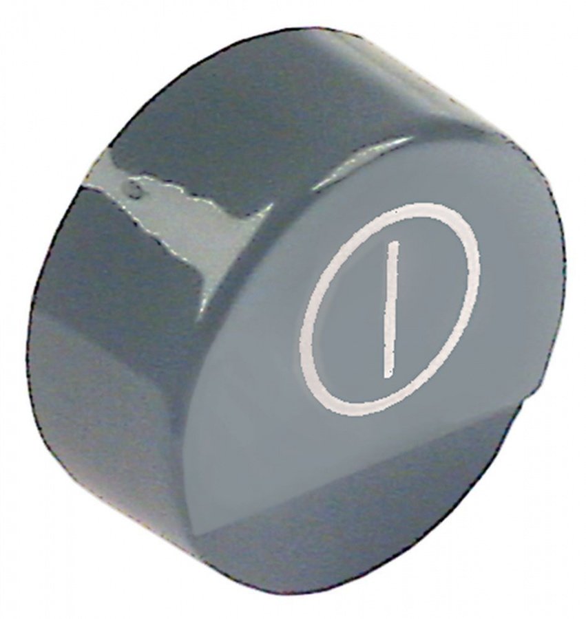 push button ø 23mm grey symbol main switch - Code 346253