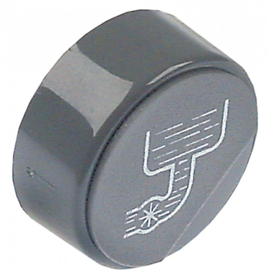push button ø 23mm grey symbol drain pump - Code 346255