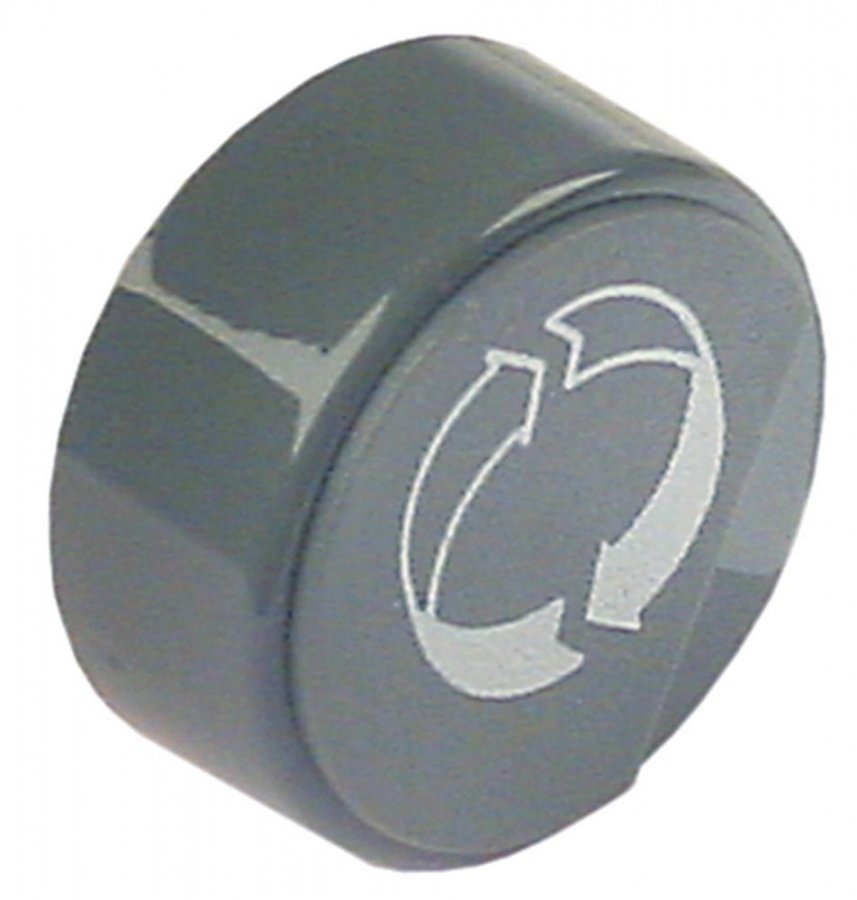 push button ø 23mm grey symbol arrow without lens - Code 346259