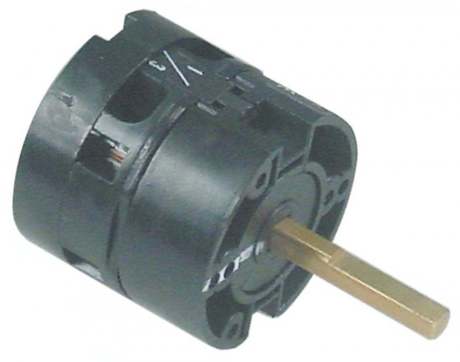 rotary switch 3 1-0-1 2 type HD1241ER000 600V 12A shaft ø 6x5mm shaft length 22mm shaft square