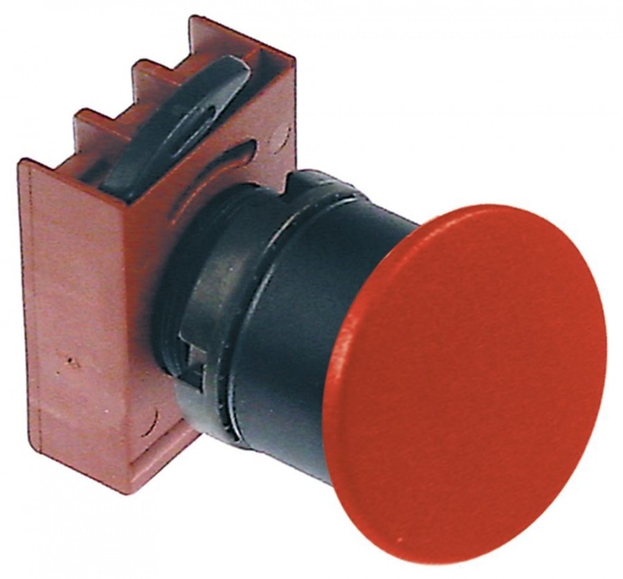 mushroom momentary switch ø 22mm red - Code 346411