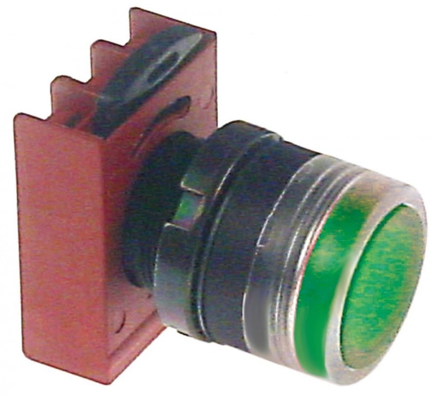 push button lighted green ø 22mm - Code 346413