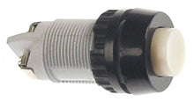 momentary push switch mounting ø 18,2mm white 1NO 250V 6A connection screw