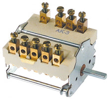 operation switch 3 operating positions 3NO/1CO switching sequence 0-1-2 32A shaft ø 6mm