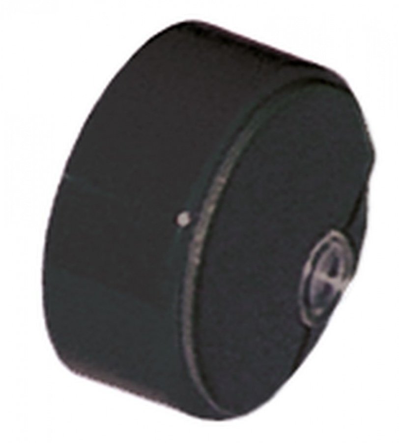 push button ø 23 mm black with lens - Code 346501