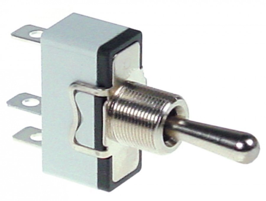 Intrerupator cu parghie ON/OFF/ON, contact 1CO, 15 A, 250 V - 346517