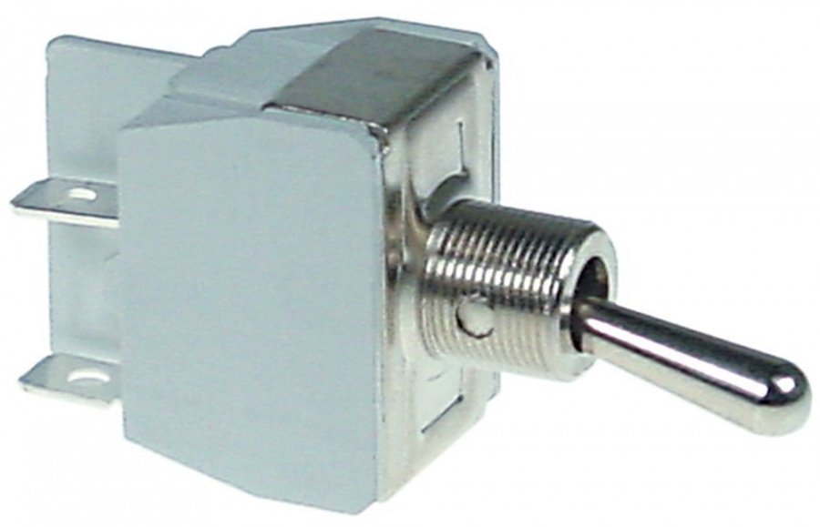 Intrerupator cu parghie ON-OFF, contacte 2NO, 250V, 15A, filet M12x0.75 - 346519