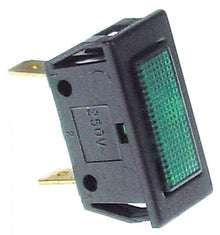 Lampa indicatoare L 27,4x12,4 mm, 230 V, verde - 346548