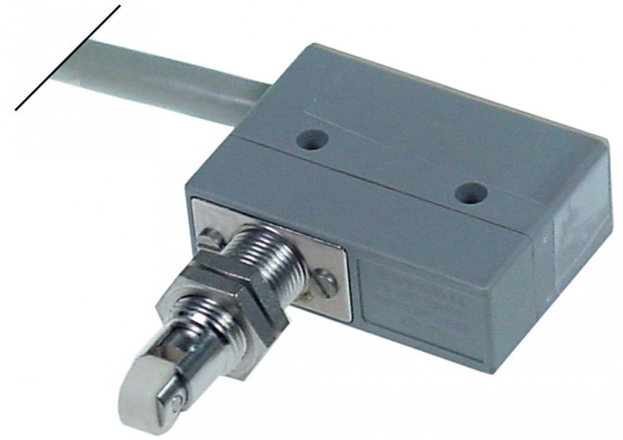 microswitch with roller plunger 250V 10A connection cable environment temperature max. 85°C