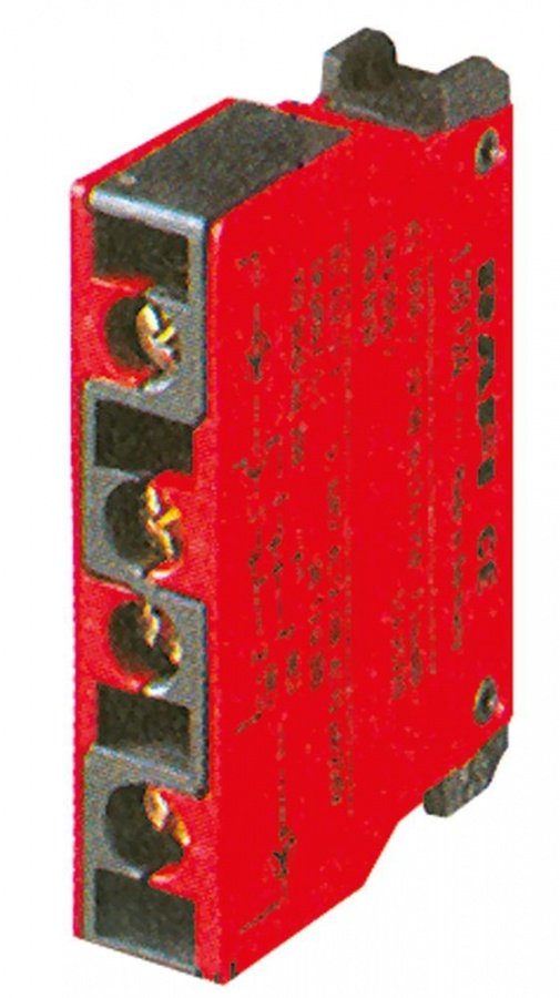 contact block RAFI  2NC max 400V 10A red