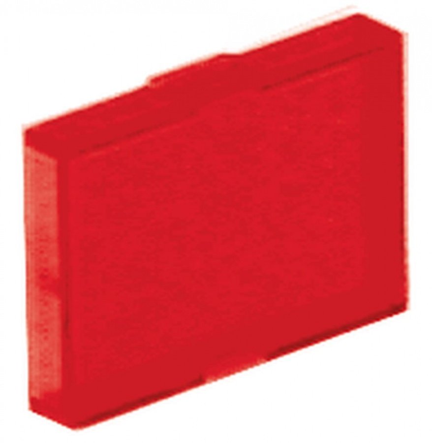 bezel rectangular red