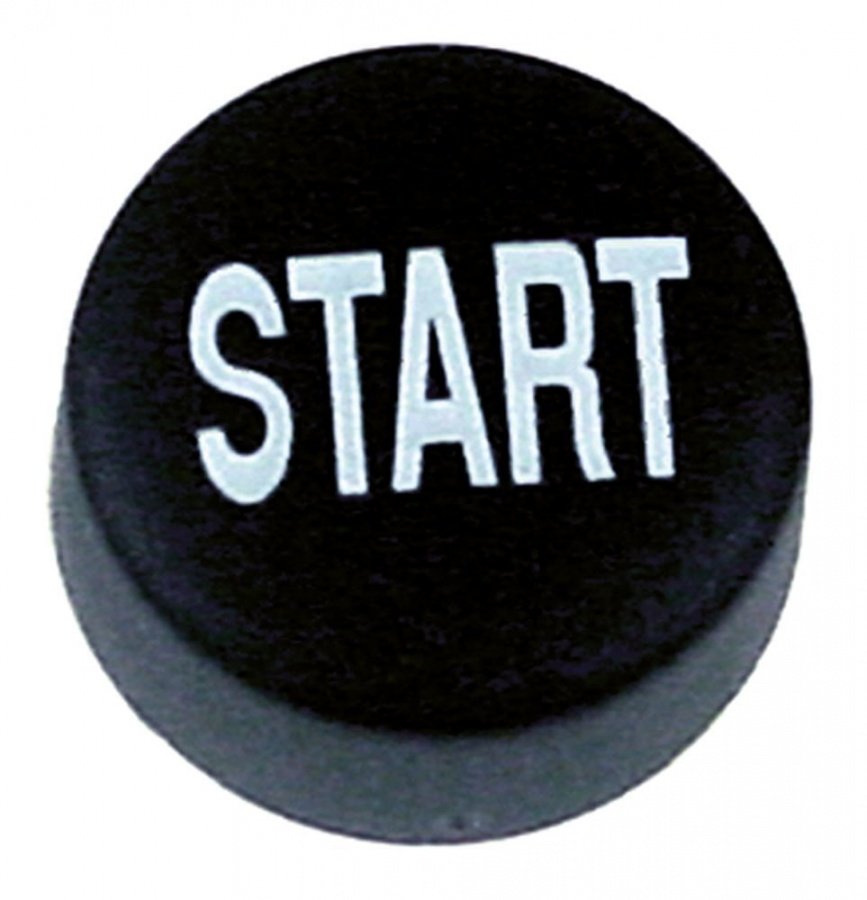 push button symbol START black ø 21mm - Code 346836
