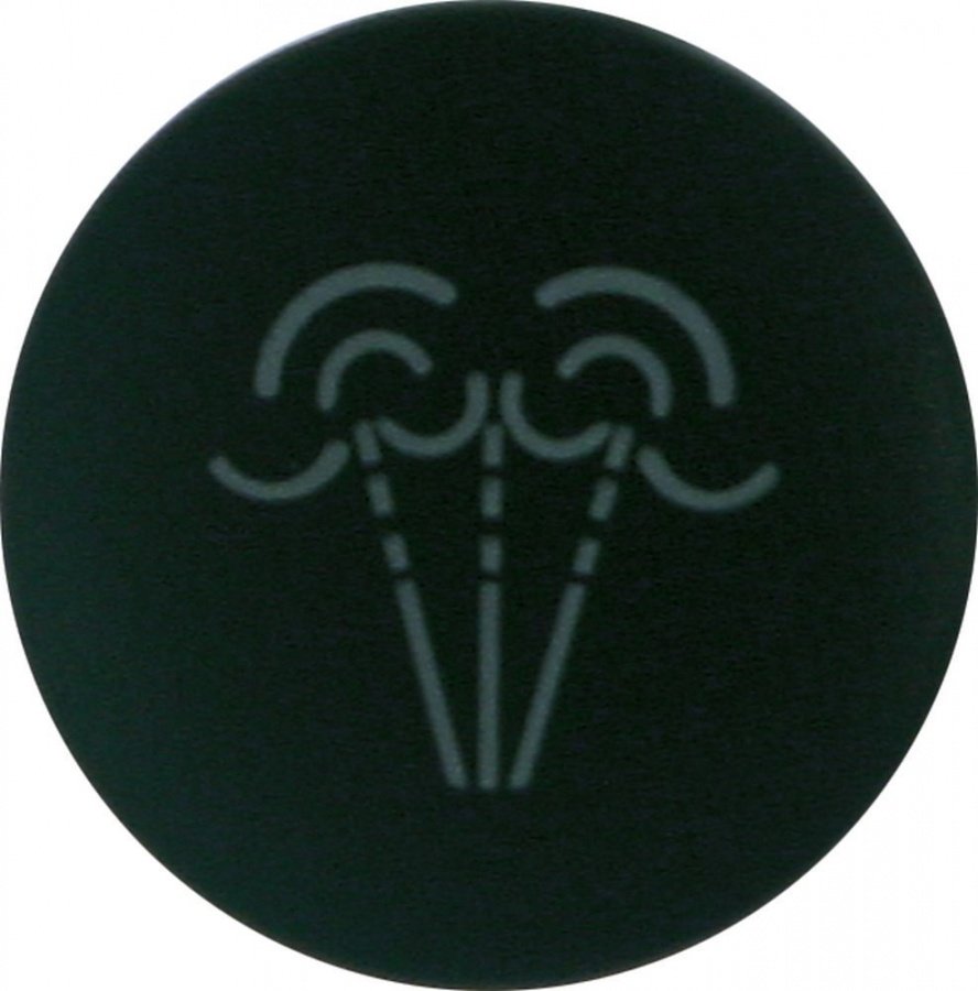 Buton negru, ø 21 mm - Cod 346860