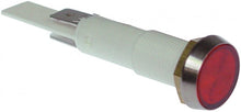 indicator light ø 10mm 230V red connection male faston 6,3mm