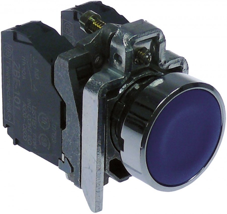 momentary push switch blue 1NO/1NC