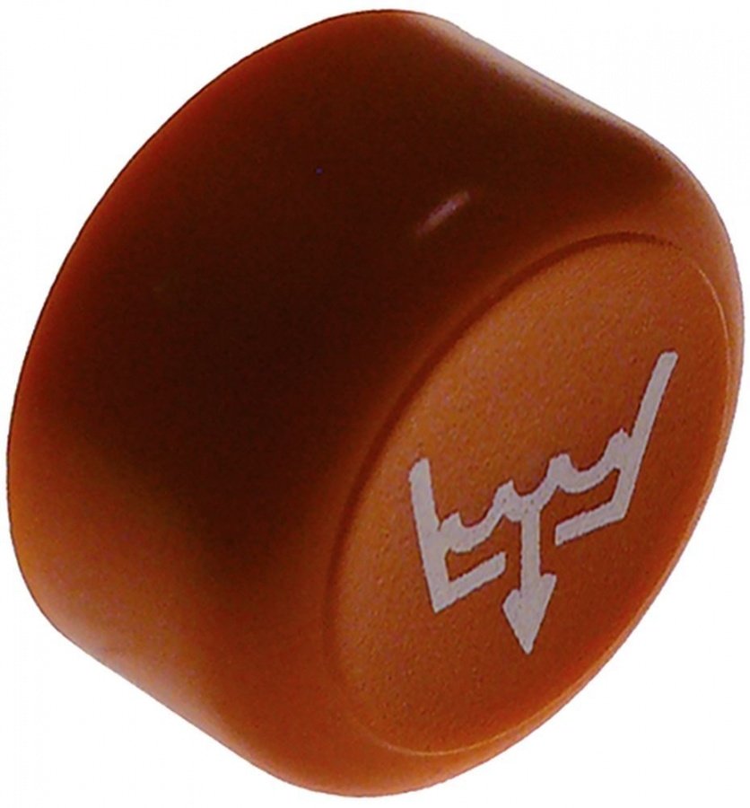Buton, ø 25 mm, portocaliu - Cod 346948