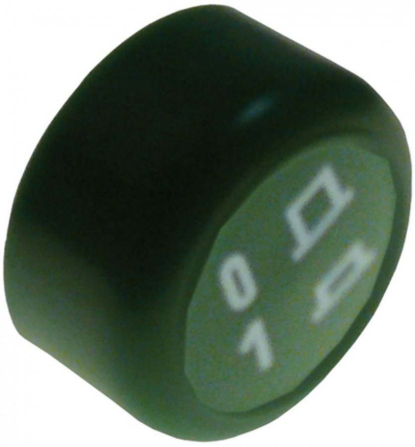 Buton, ø 25 mm, verde - Cod 346949